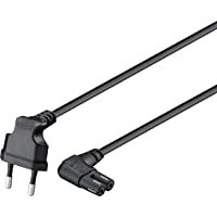 Goobay 73017 - Cable de alimentación con enchufe europeo- 1 m- color negro